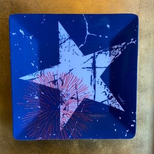 Citrus Grove Blue Star Melamine 8” Square P…